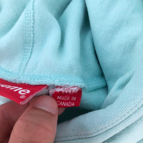 Supreme Ice Blue Bogo Hoodie - Picture 5 of 8